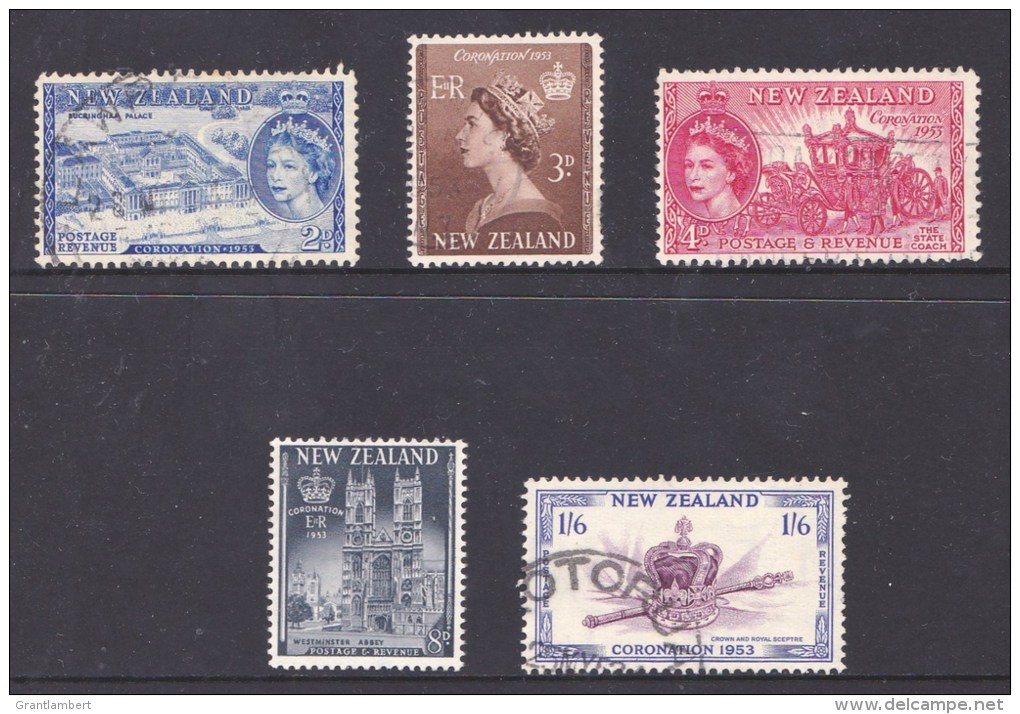 New Zealand 1953 Coronation Set Of 5 Used - - Used Stamps