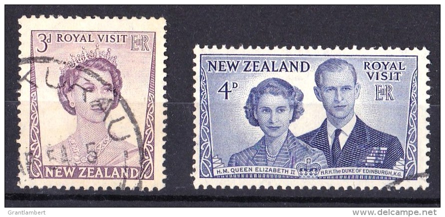 New Zealand 1953 Royal Visit Set Of 2 Used - Used Stamps