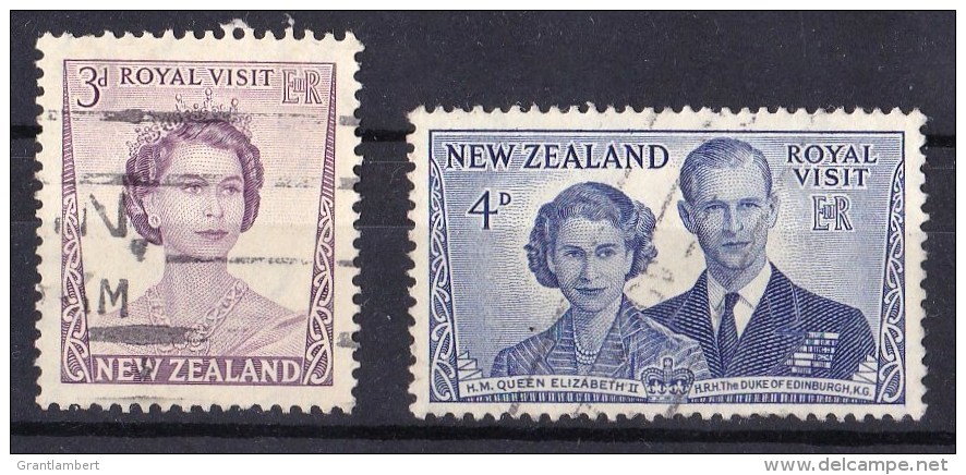 New Zealand 1953 Royal Visit Set Of 2 Used - - - Oblitérés
