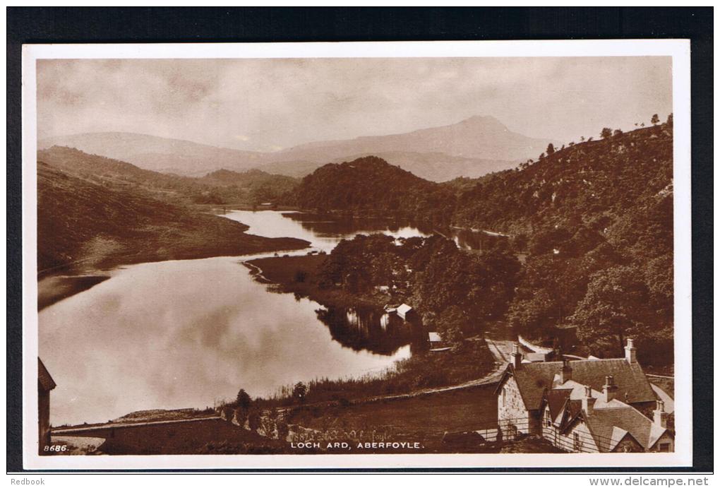 RB 957 - J.B. White Real Photo  Postcard -  House At Loch Ard - Aberfoyle Perthshire Scotland - Perthshire