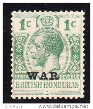 British Honduras 1916-17 War Tax Stamps  1c Mint - British Honduras (...-1970)
