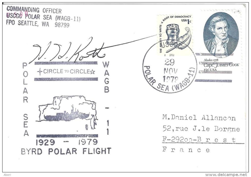 10031  US POLAR SEA -  DAVIS STATION - ANTARTIC AUSTRALIEN  - 29/11/1979 - Brieven En Documenten
