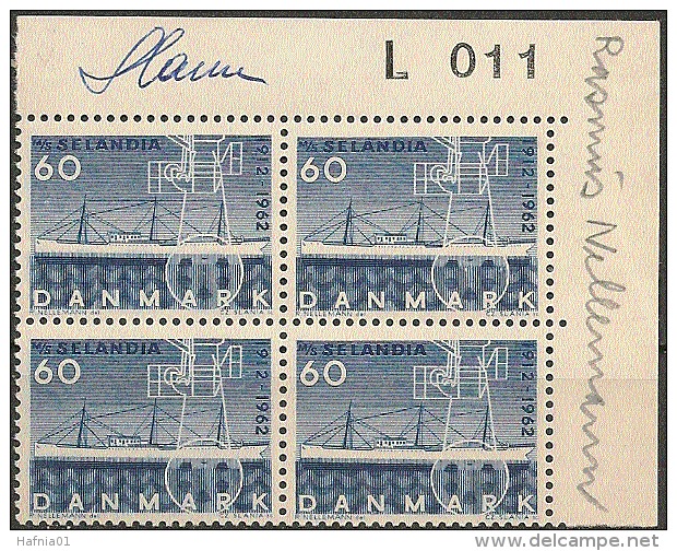 Czeslaw Slania. Denmark 1963. Selandia.  Plate-block. Michel 406y MNH. Signed. - Nuevos