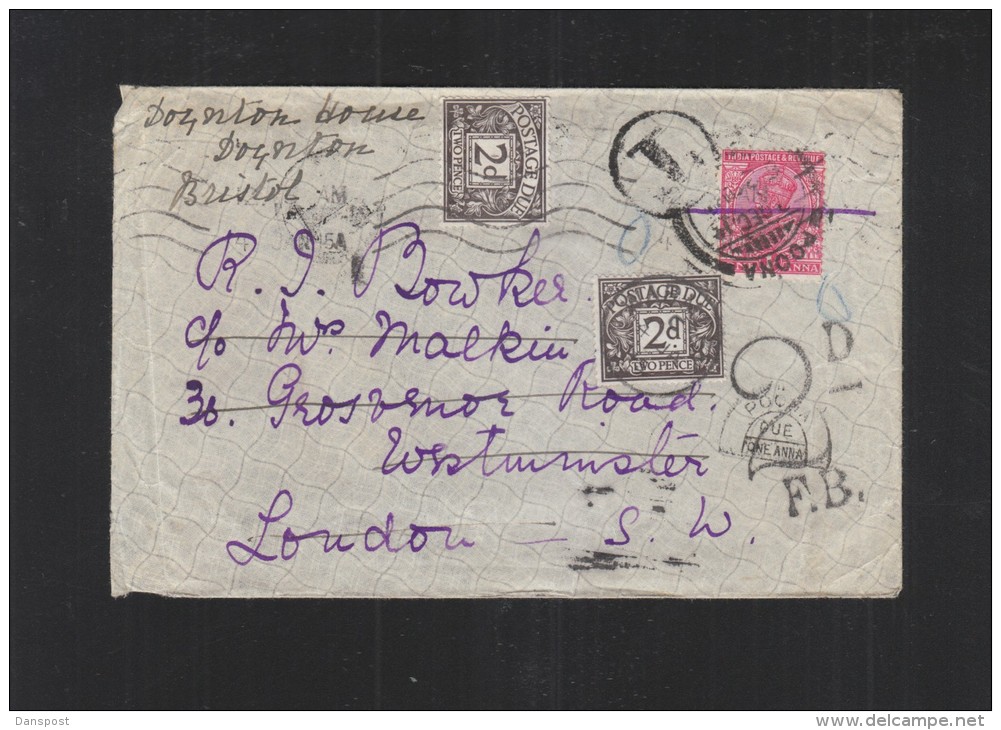 India Cover To England Tax - Tasse