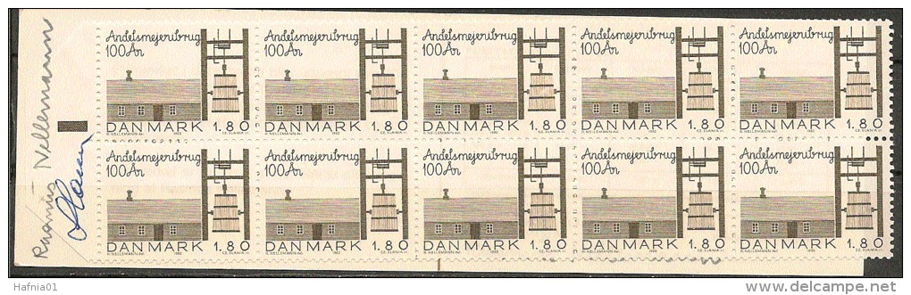 Czeslaw Slania. Denmark 1982. Agriculture. Booklet. Michel 757 MNH. Signed. - Postzegelboekjes