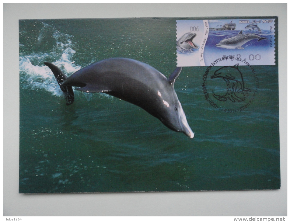 CARTE MAXIMUM MAXIMUM CARD  DAUPHIN DOLPHIN ISRAEL - Maximumkarten