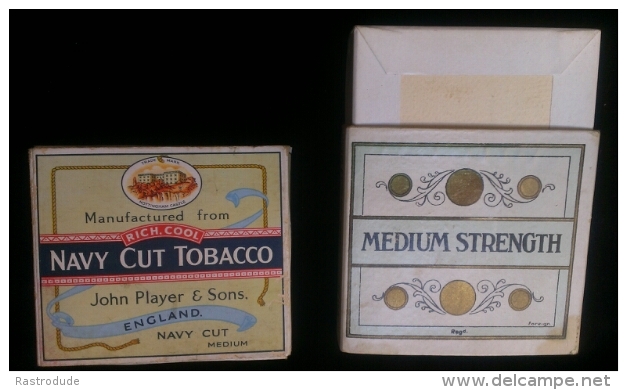 1930s PACKET PLAYERS NAVY CUT - WALKERS NAVY CUT ADVERTISING PACKET -SCARCE - Empty Cigarettes Boxes