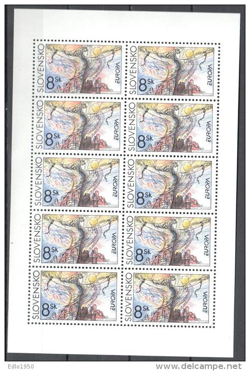 Slovakia 1995 EUROPA  Art Painting Gemalde Mi 226 Sheetlet - MNH (**) - Hojas Bloque