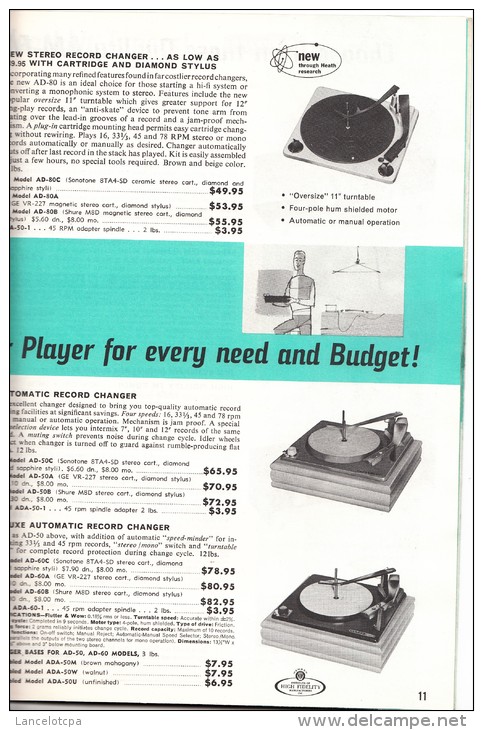 CATALOGUE DE VENTE D'APPAREILS RADIOPHONIQUES (USA 1960) - Other & Unclassified