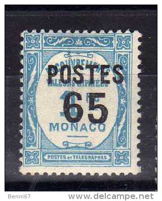 MONACO 1937 Surchargé Yv 148 MLH * - Autres & Non Classés