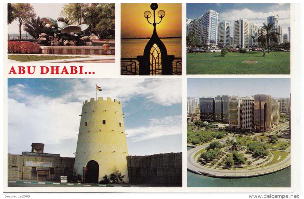 BT19222 Views Of Abu Dhabi The Capital  2 Scans - Ver. Arab. Emirate