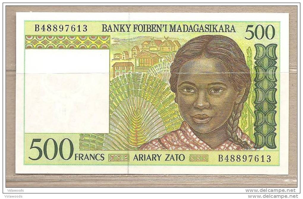 Madagascar - Banconota Non Circolata Da 500 Franchi - 1999 - Madagaskar