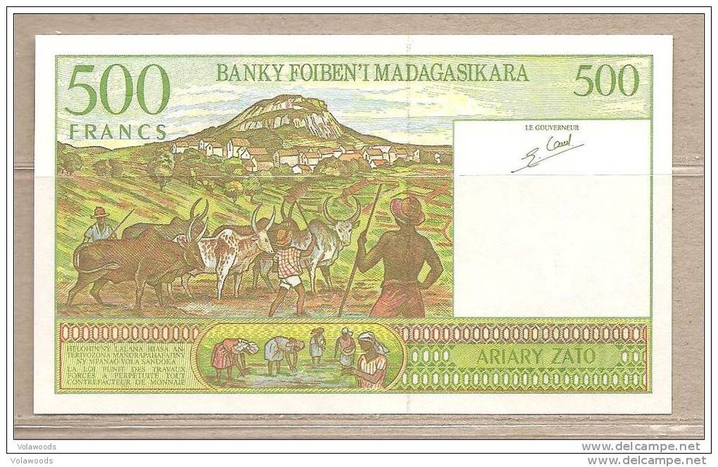 Madagascar - Banconota Non Circolata Da 500 Franchi - 1999 - Madagaskar