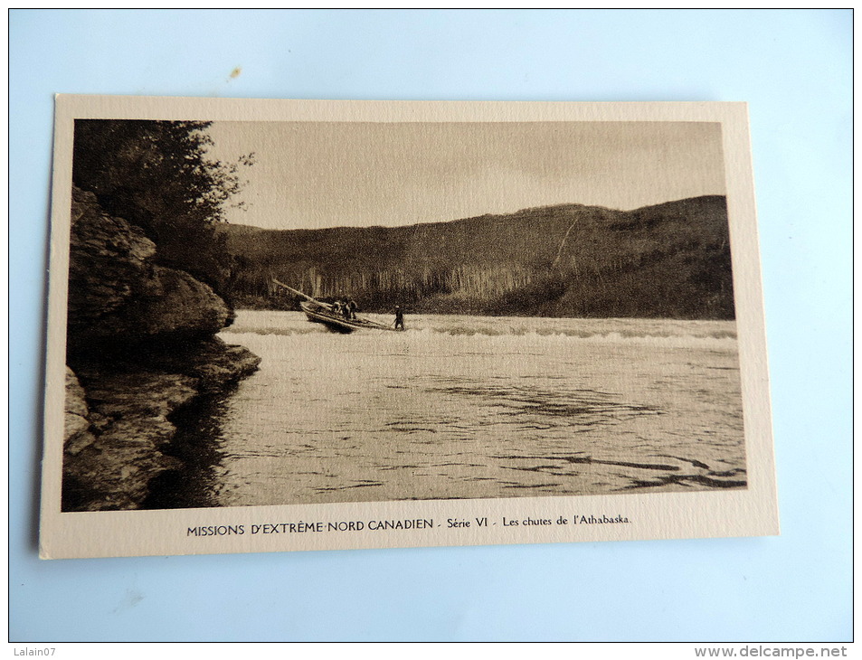 Carte Postale Ancienne : Missions D´ Extrême Nord Canadien : Les Chutes De L' Athabaska - Other & Unclassified