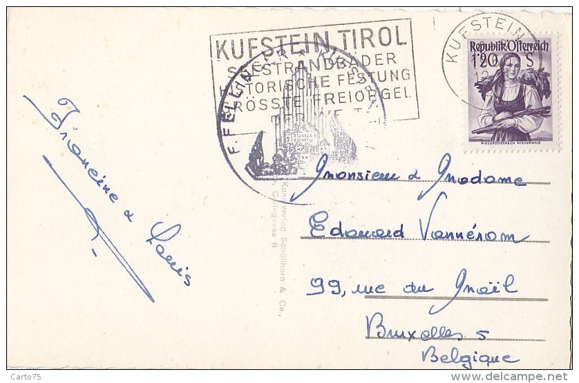 Autriche - Kufstein - Stadtplatz - Autobus - Postmark - Kufstein