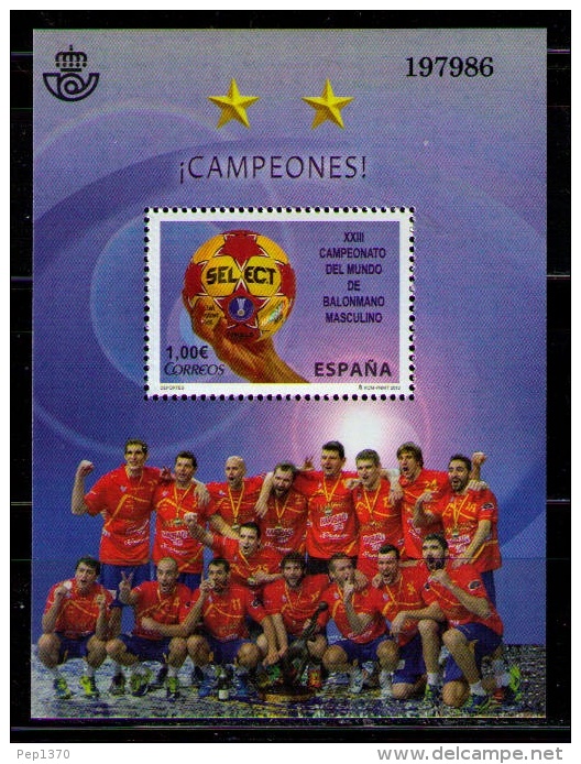 ESPAÑA 2013 - ESPAÑA CAMPEONA DEL MUNDO DE BALONMANO - EDIFIL Nº 4811 - YVERT Nº 4509 - Handbal