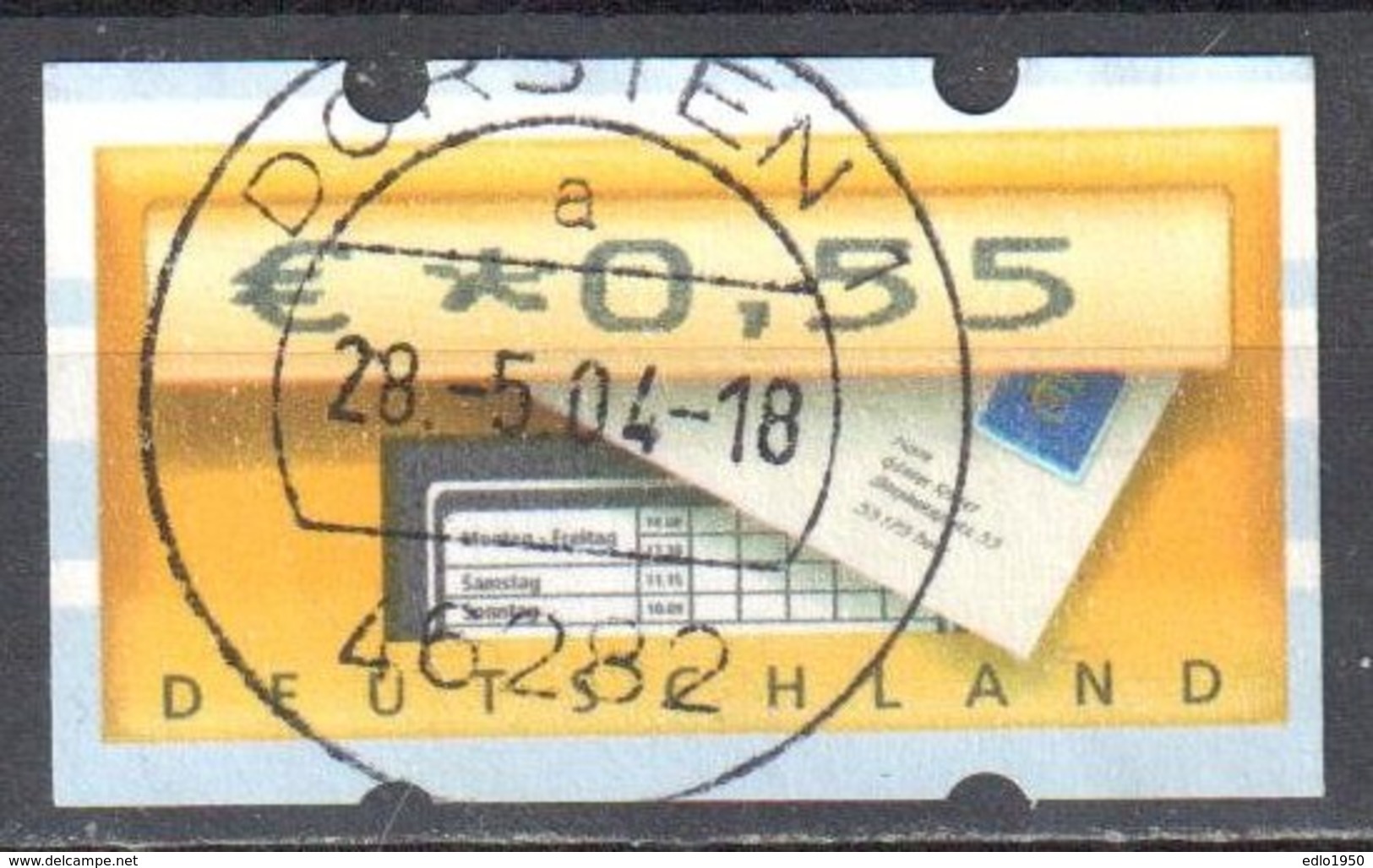 BRD Bund 2002 ATM Nr. 5 - 0.55 Gestempelt Used - Automatenmarken [ATM]