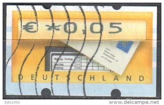 BRD Bund 2002 ATM Nr. 5 - 0.05 Gestempelt Used - Viñetas De Franqueo [ATM]