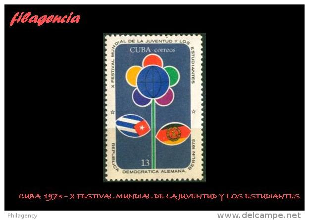 CUBA MINT. 1973-13 FESTIVAL MUNDIAL DE LA JUVENTUD EN BERLÍN - Neufs