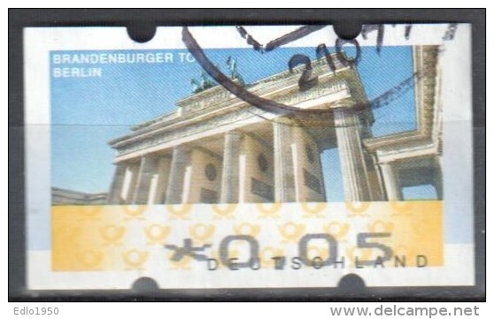 BRD Bund 2008 ATM Michel Nr. 6 -0,05 Gestempelt Used - Timbres De Distributeurs [ATM]