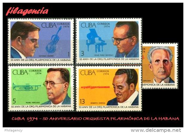 CUBA MINT. 1974-15 50 ANIVERSARIO DE LA ORQUESTA FILARMÓNICA DE LA HABANA - Unused Stamps