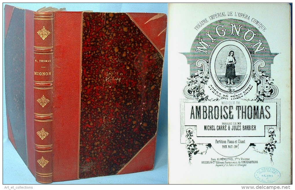 Partition Reliée De L’opéra MIGNON D’Ambroise Thomas - Opéra