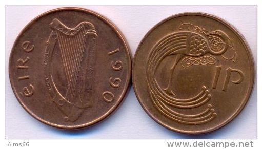 Ireland 1 Penny 1990 XF++ - Ireland
