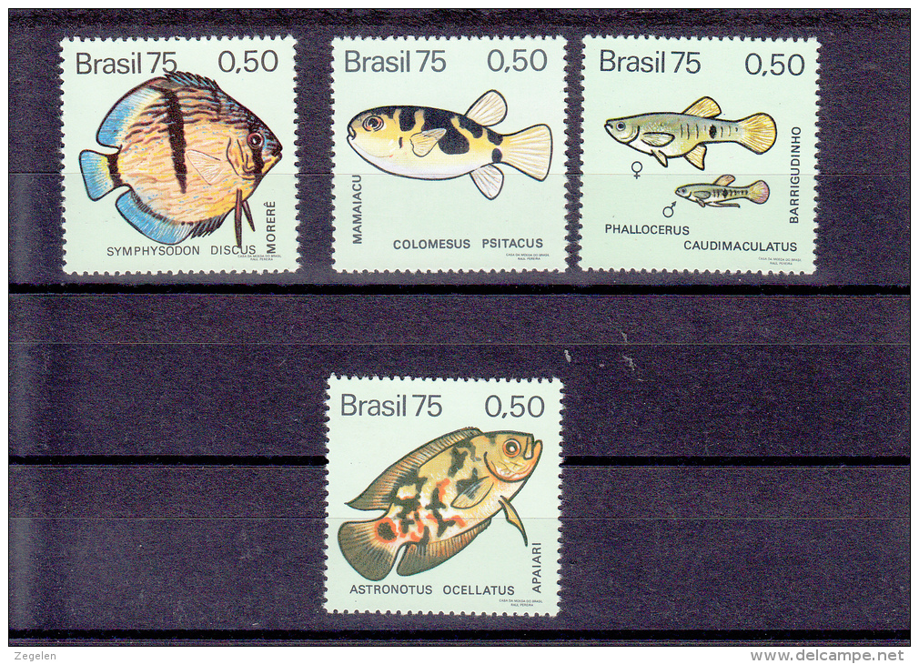 Brazilië 1146/1149 Vissen/fishes/poissons - Neufs