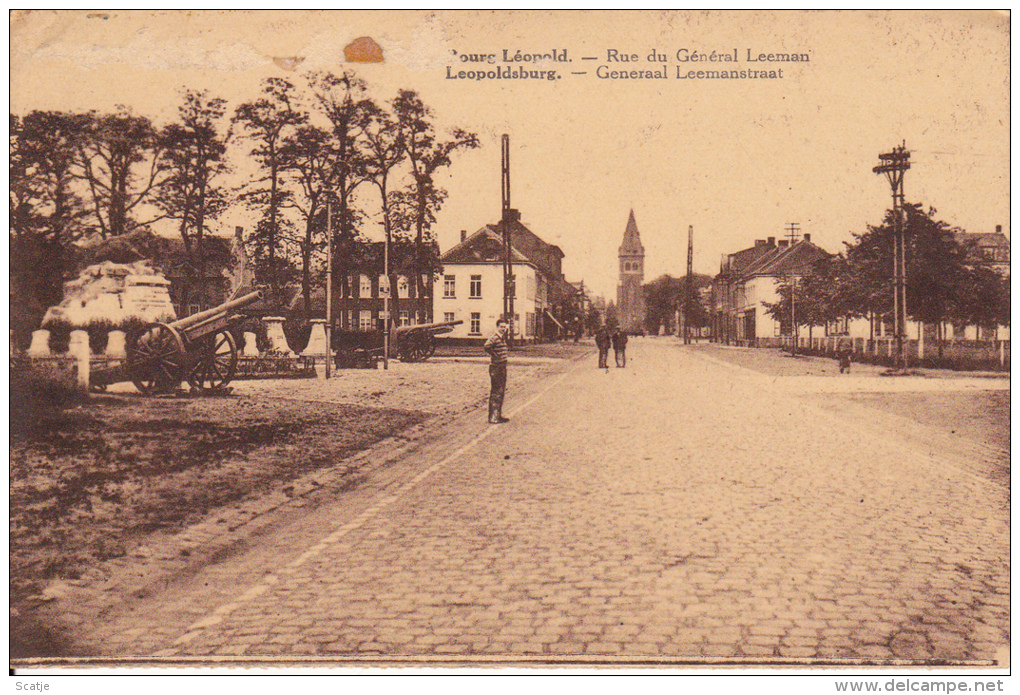 Leopoldsburg. - Generaal Leemanstraat.  1939 Naar Châtelineau - Leopoldsburg