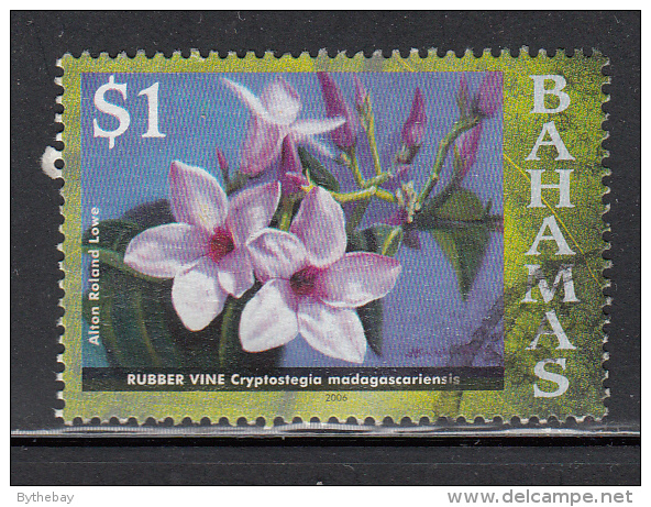 Bahamas Used Scott #1192 $1 Rubber Vine, Dated ´2006´  Scott Watermark ´373´ - Bahamas (1973-...)