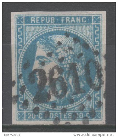 Emission De Bordeaux N° 46B  Avec Oblitération Losange 2610  TTB - 1870 Ausgabe Bordeaux