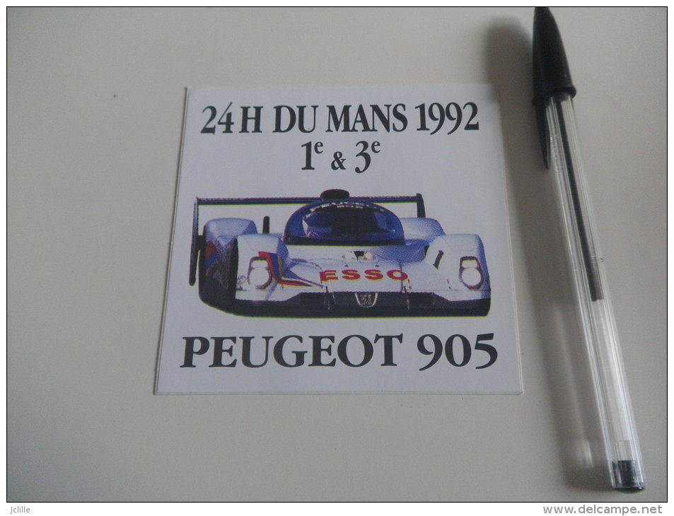 Autocollant - 24 H DU LE MANS 1992 PEUGEOT 905 - Automovilismo - F1