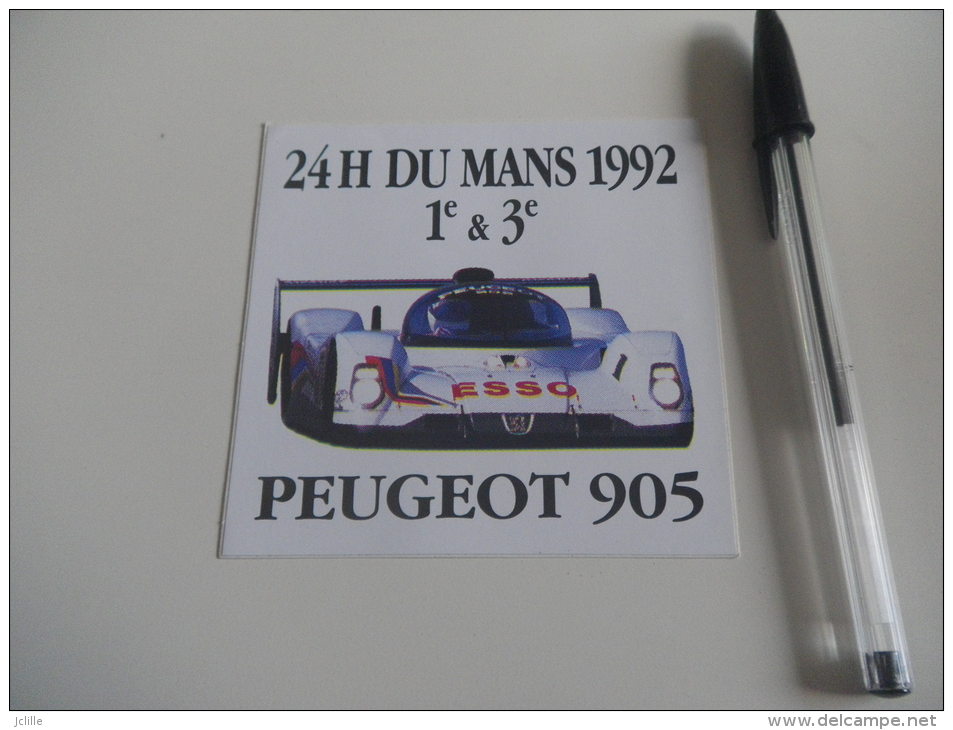 Autocollant - 24 H DU LE MANS 1992 PEUGEOT 905 - Autosport - F1