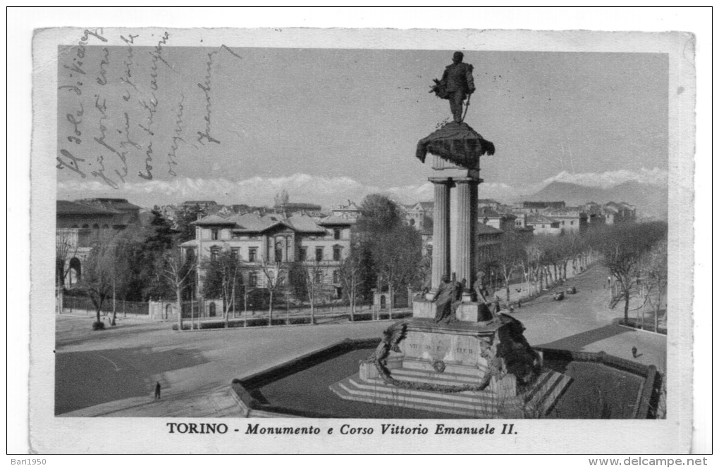 TORINO - Monumento  E  Corso Vittorio Emanuele II - Altri Monumenti, Edifici