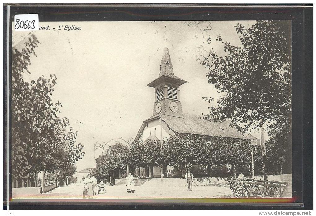 DISTRICT D´YVERDON /// YVONAND - L'EGLISE - TB - Yvonand