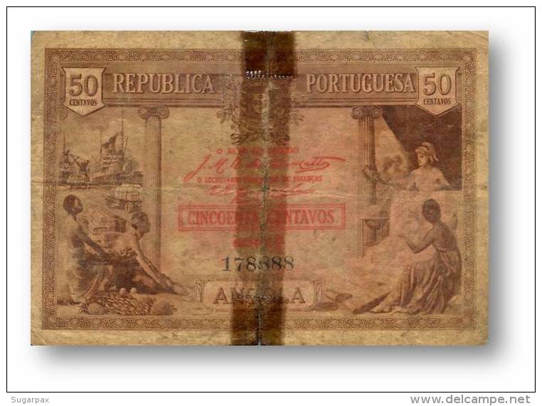 ANGOLA - 50 CENTAVOS - 1923 - P 63 - SÉRIE X/1 - Portugal - Angola