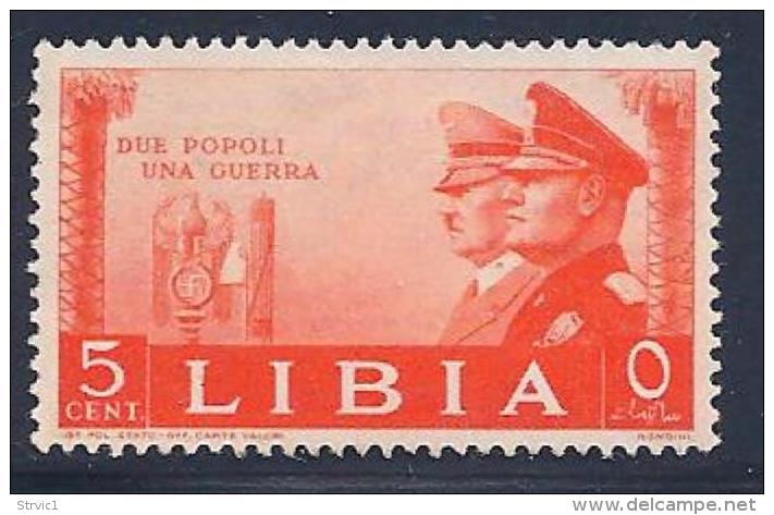 Libia, Scott # 95 Unused No Gum Rome-Berlin Axis, 1941 - Libia