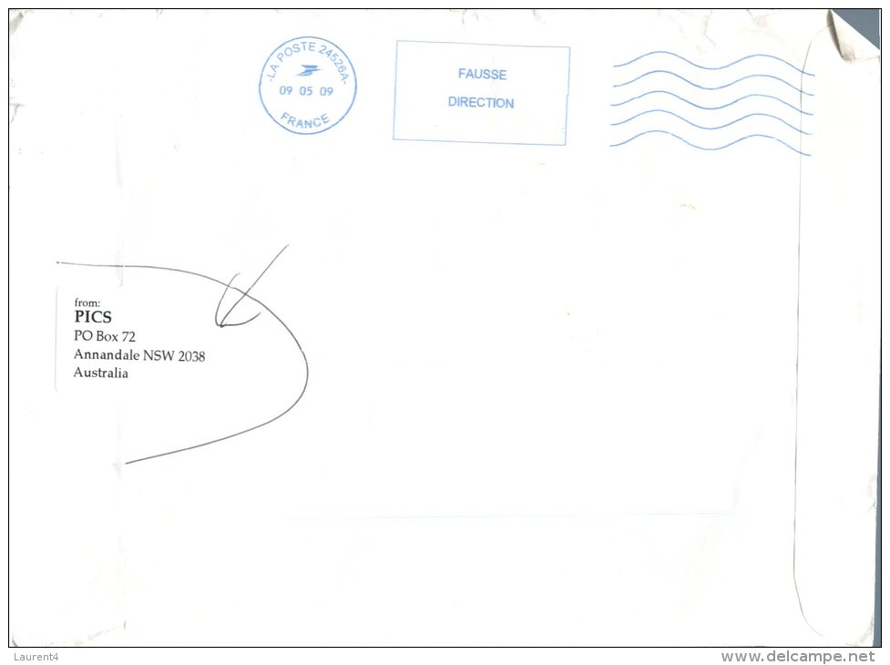 (556) Australia RTS Cover - From NSW To France Back To Sydney - Fausse Direction At Back - Sonstige & Ohne Zuordnung