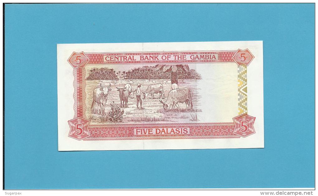 GAMBIA - 5 DALASIS - ND ( 1991 - 95 ) - UNC - Sign. 10 - P 12a - SIR DAWDA KAIRABA JAWARA - Gambie