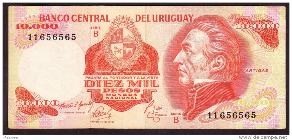 * URUGUAY 1974: $10.000 Serie B - Uruguay