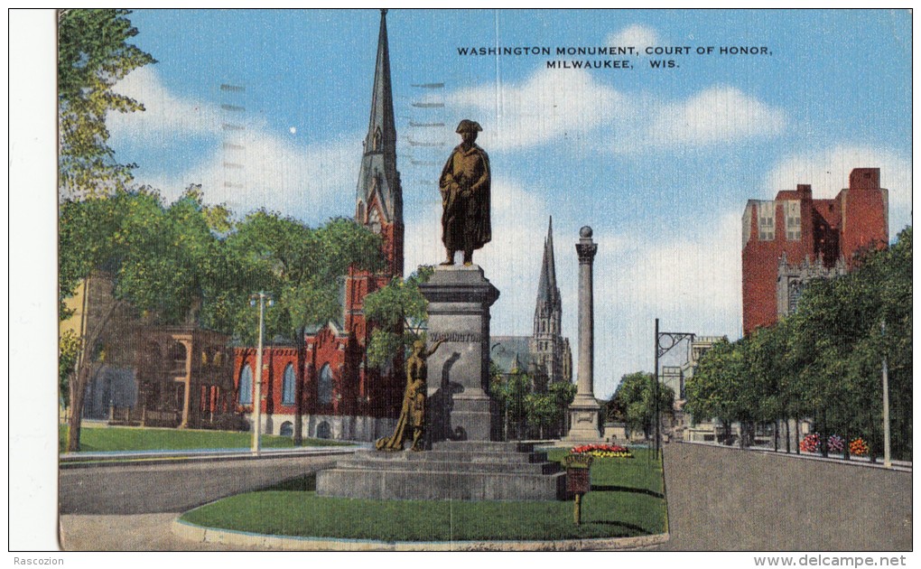 Washington Monument, Court Of Honor, Milwaukee, Wis. - Milwaukee