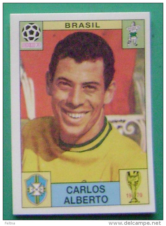 CARLOS ALBERTO BRASIL MEXICO 1970 #30 PANINI FIFA WORLD CUP STORY STICKER SOCCER FUSSBALL FOOTBALL - English Edition