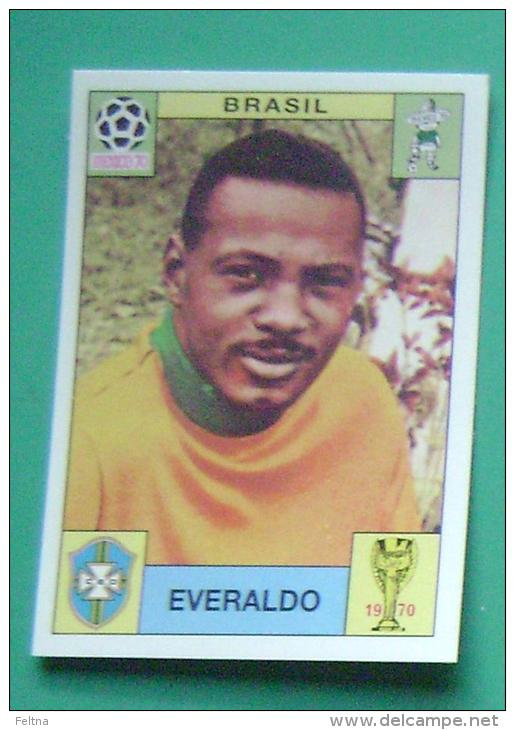 EVERALDO BRASIL MEXICO 1970 #31 PANINI FIFA WORLD CUP STORY STICKER SOCCER FUSSBALL FOOTBALL - Edizione Inglese