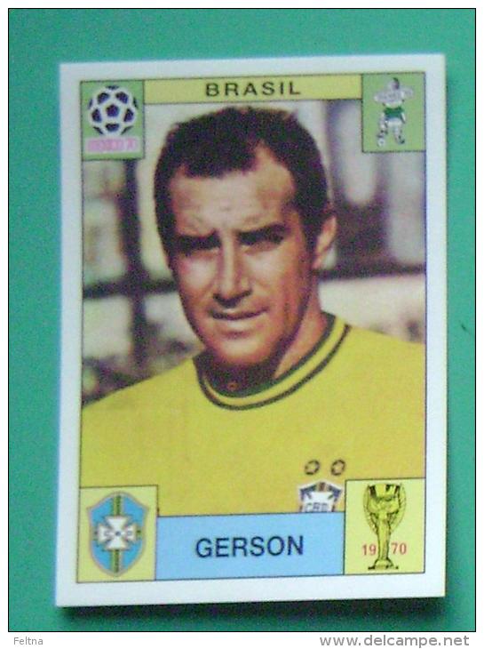 GERSON BRASIL MEXICO 1970 #37 PANINI FIFA WORLD CUP STORY STICKER SOCCER FUSSBALL FOOTBALL - Edición  Inglesa