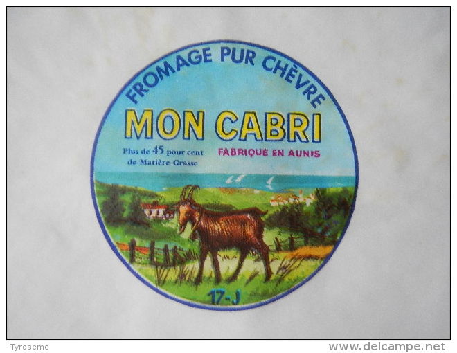 TGE17048 - étiquette De Fromage De Chèvre MON CABRI - Fromagerie D´AIGREFEUILLE- Charente-Maritime 17J - Käse