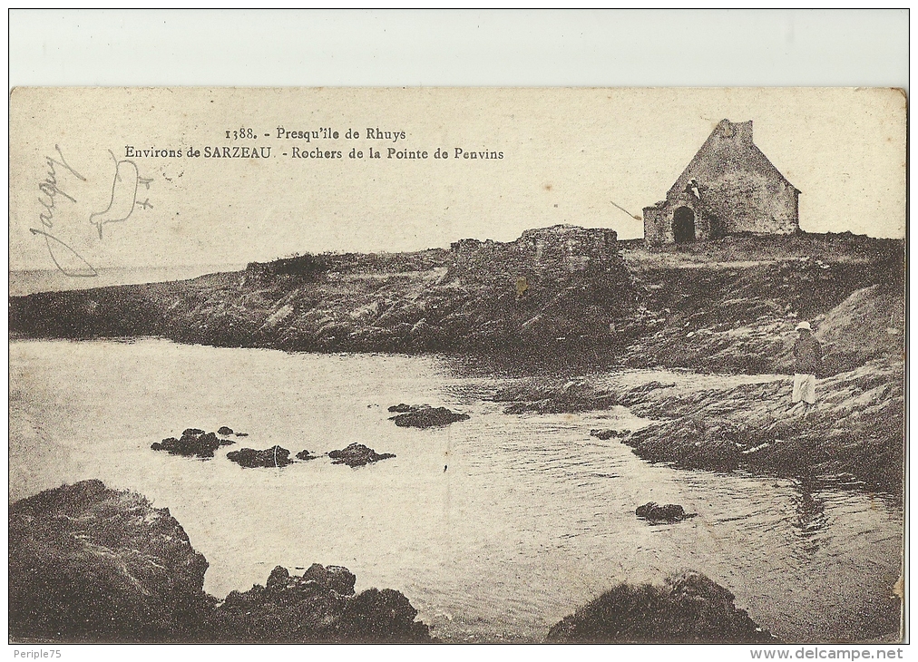 SARZEAU.  Environs De.  Rochers De La Pointe De Penvins. - Sarzeau