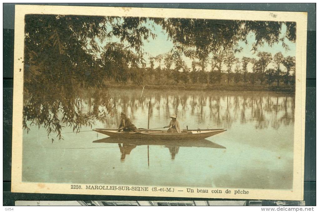 Cpa 77 -- MAROLLES Sur SEINE -- Un Beau Coin De Pêche -  Dae109 - Other & Unclassified