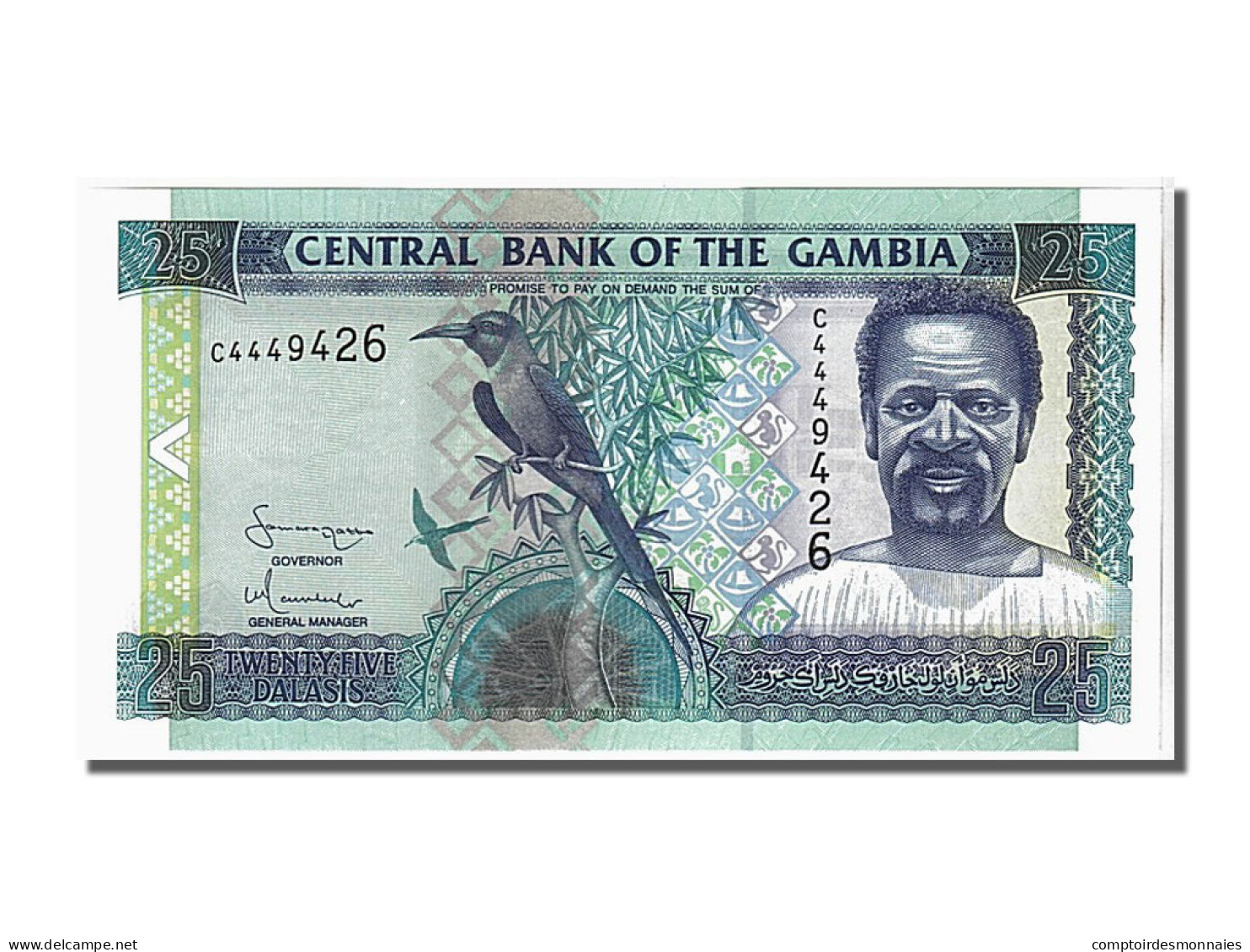 Billet, Gambia, 25 Dalasis, 2001, KM:22a, NEUF - Gambia