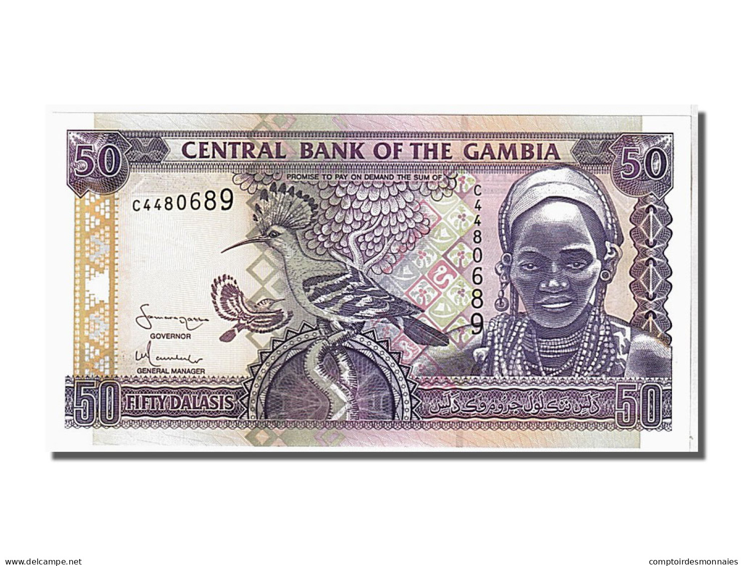 Billet, Gambia, 50 Dalasis, 2001, NEUF - Gambia