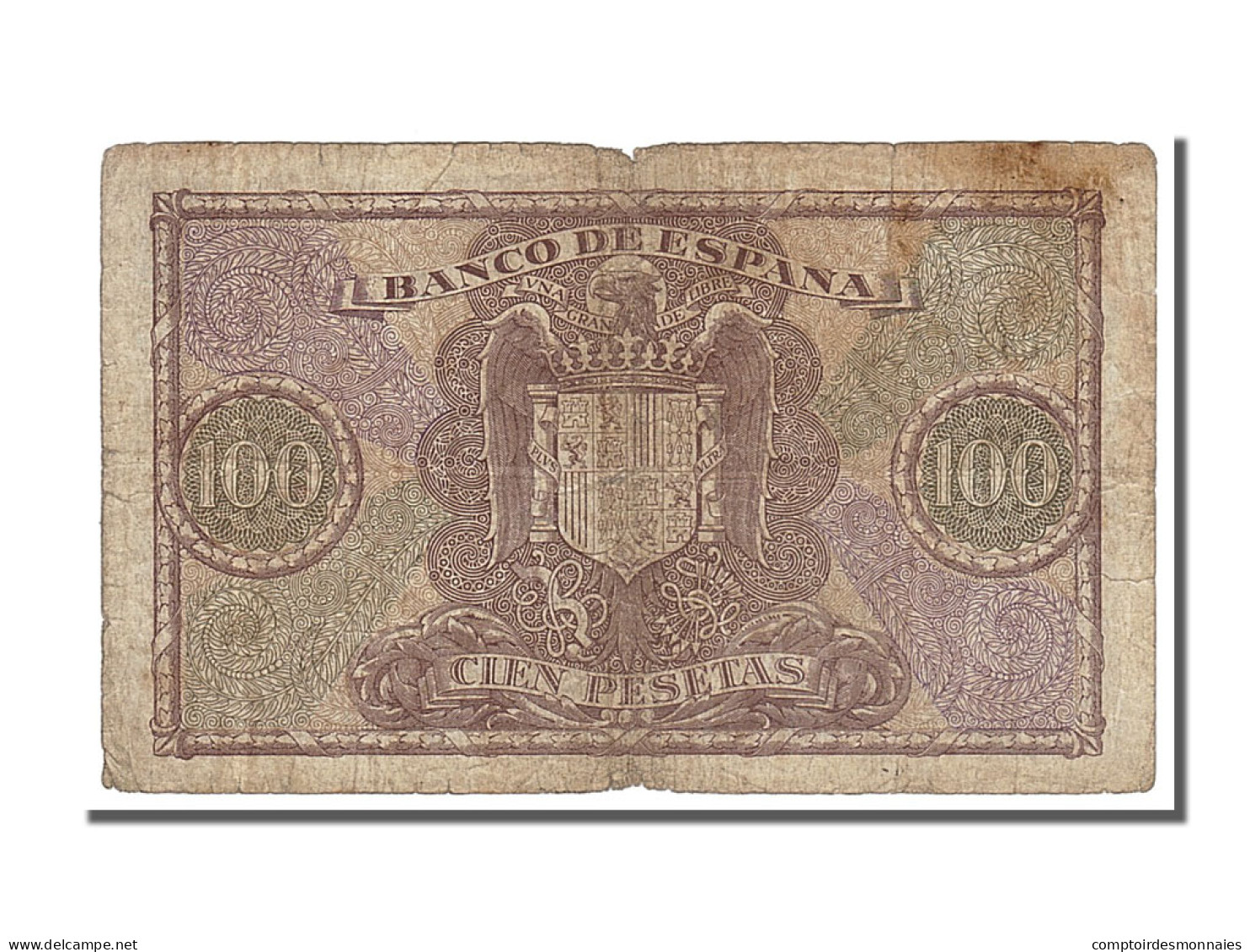 Billet, Espagne, 100 Pesetas, 1940, 1940-01-09, TB - 100 Pesetas